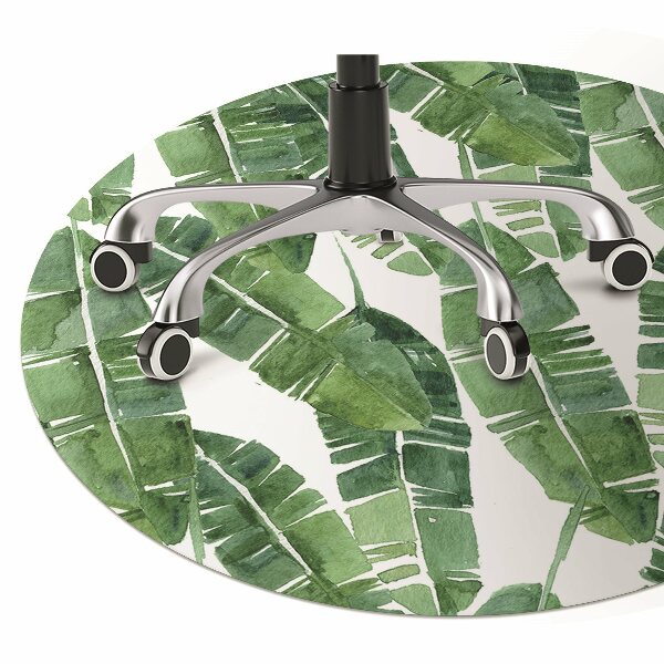 Tapis fauteuil bureau do biura Feuilles exotiques