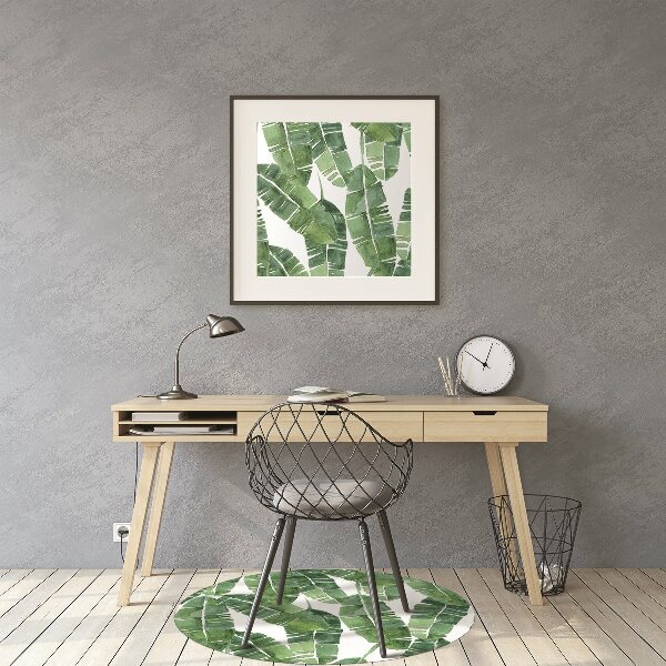 Tapis fauteuil bureau do biura Feuilles exotiques