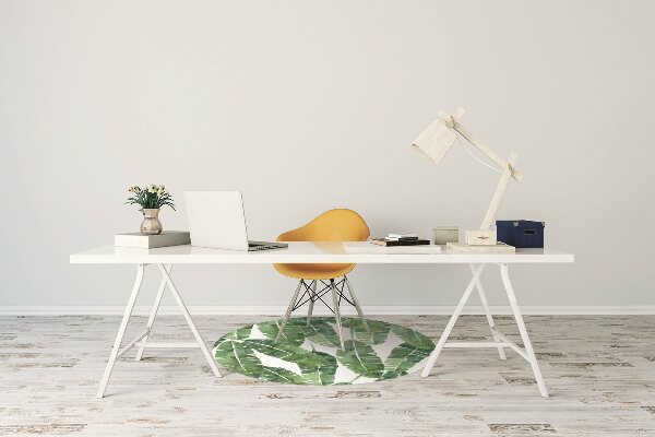 Tapis fauteuil bureau do biura Feuilles exotiques
