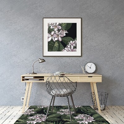 Tapis fauteuil bureau do biura Fleurs exotiques