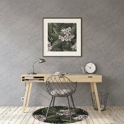 Tapis fauteuil bureau do biura Fleurs exotiques