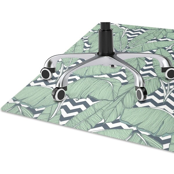 Tapis fauteuil bureau do biura Feuilles tropicales