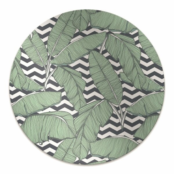 Tapis fauteuil bureau do biura Feuilles tropicales