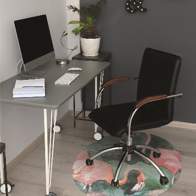 Tapis fauteuil bureau do biura Flamingos peints