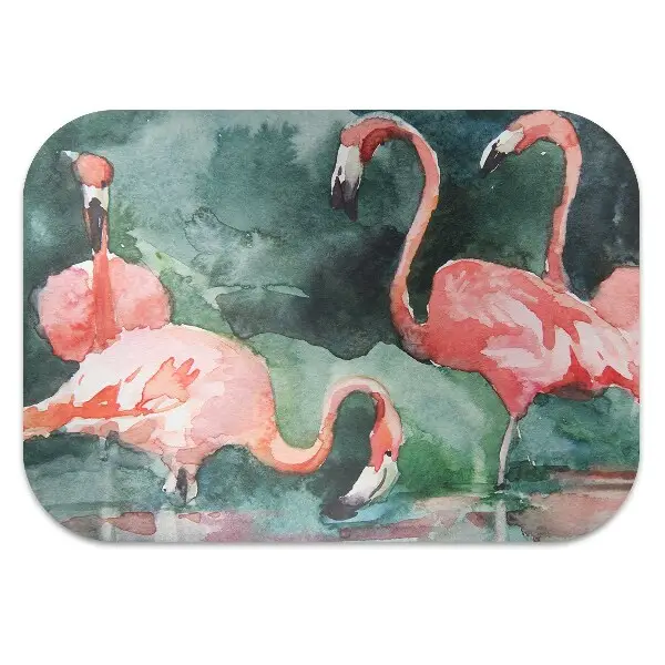 Tapis fauteuil bureau do biura Flamingos peints