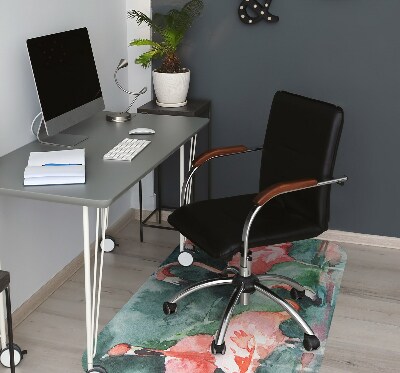 Tapis fauteuil bureau do biura Flamingos peints