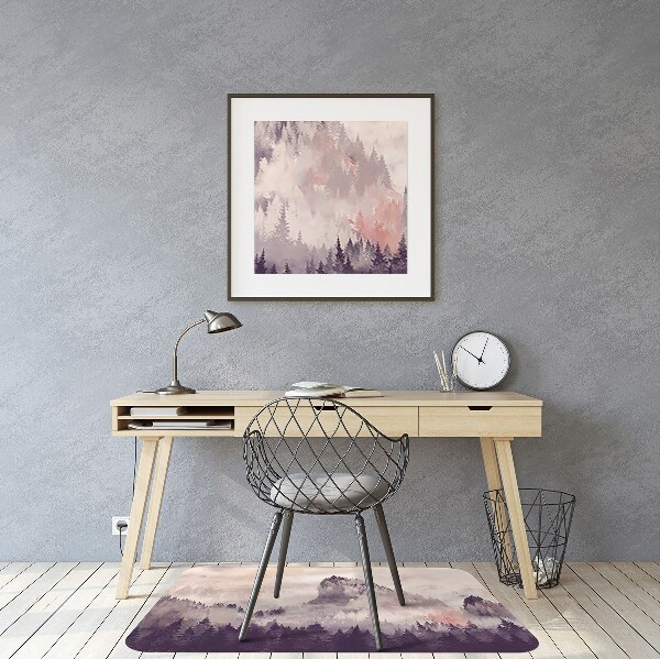 Tapis de chaise Montagne dans la forêt