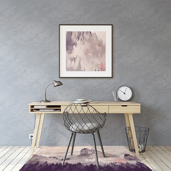 Tapis de chaise Montagne dans la forêt