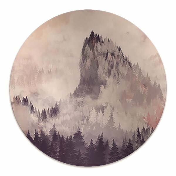 Tapis de chaise Montagne dans la forêt