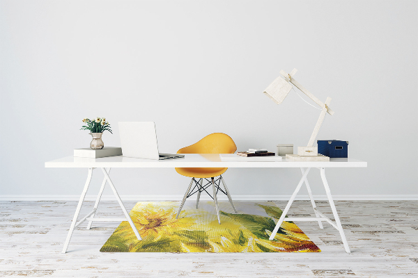 Tapis bureau Tournesols