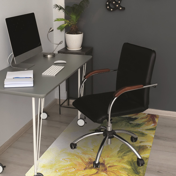 Tapis bureau Tournesols