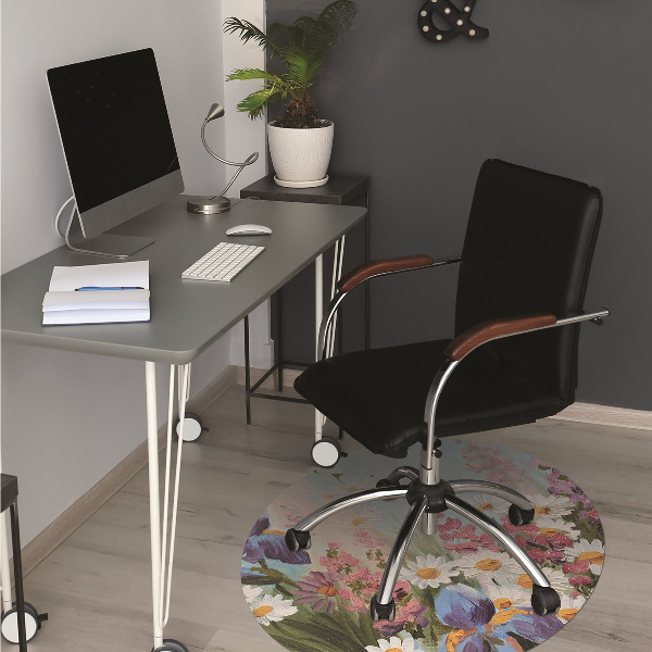 Tapis pour chaise de bureau Prairie solide