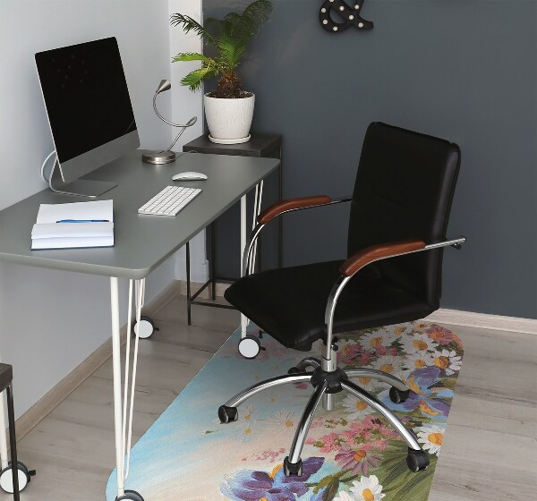 Tapis pour chaise de bureau Prairie solide