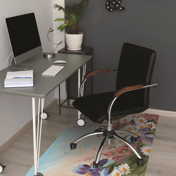Tapis pour chaise de bureau Prairie solide