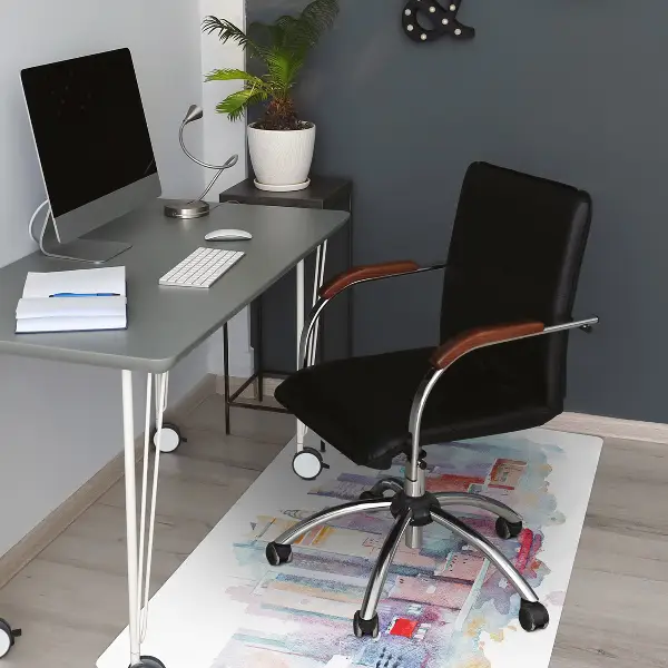 Tapis de chaise de bureau Ville