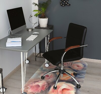 Tapis fauteuil bureau do biura Roses orange