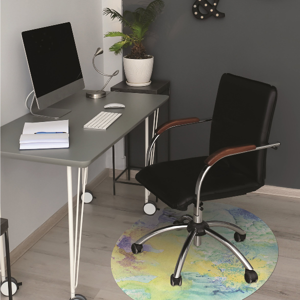 Tapis pour chaise de bureau Taches colorées