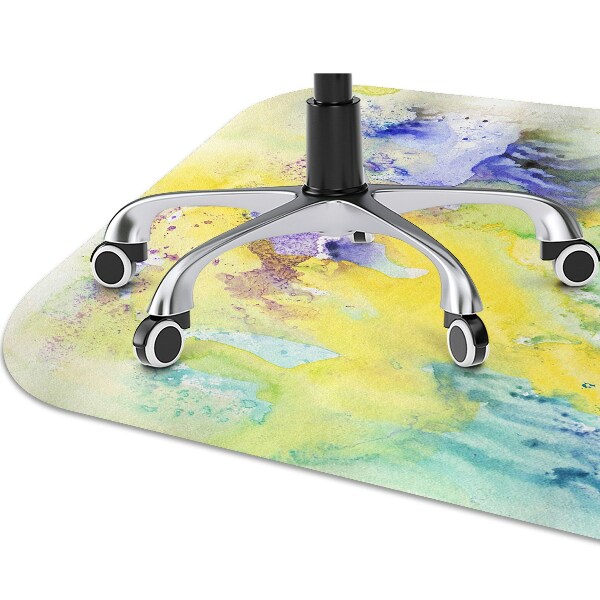 Tapis pour chaise de bureau Taches colorées