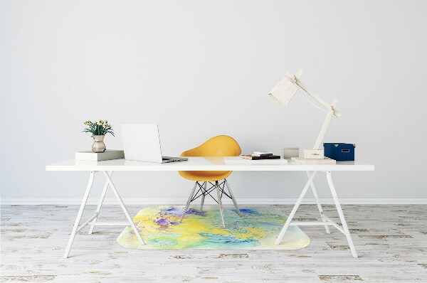 Tapis pour chaise de bureau Taches colorées