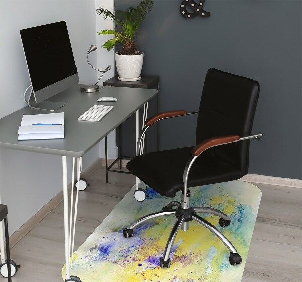 Tapis pour chaise de bureau Taches colorées