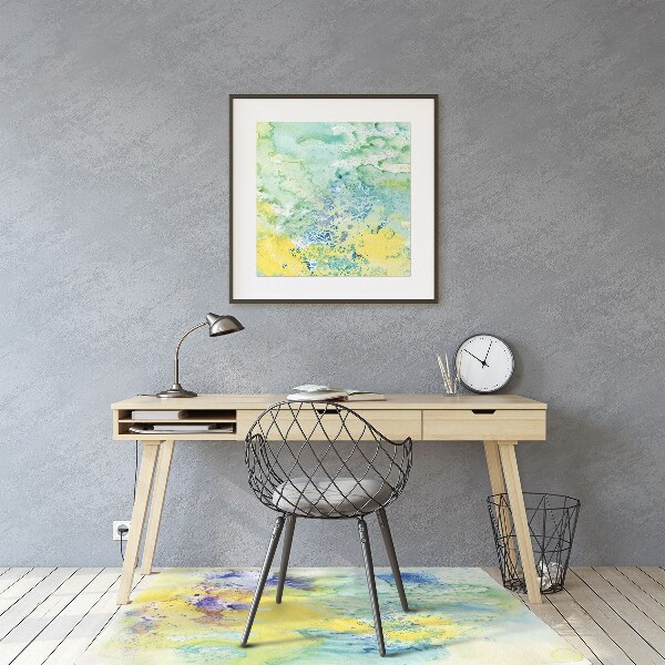 Tapis pour chaise de bureau Taches colorées