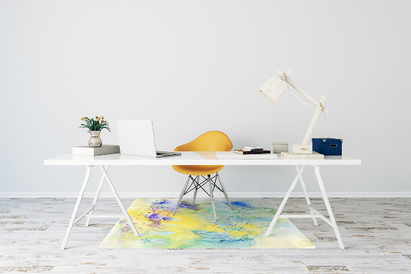 Tapis pour chaise de bureau Taches colorées