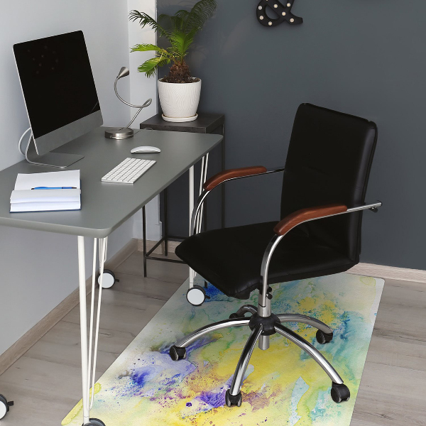 Tapis pour chaise de bureau Taches colorées