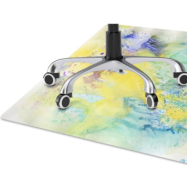 Tapis pour chaise de bureau Taches colorées