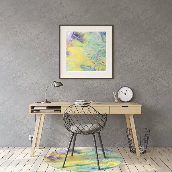 Tapis pour chaise de bureau Taches colorées