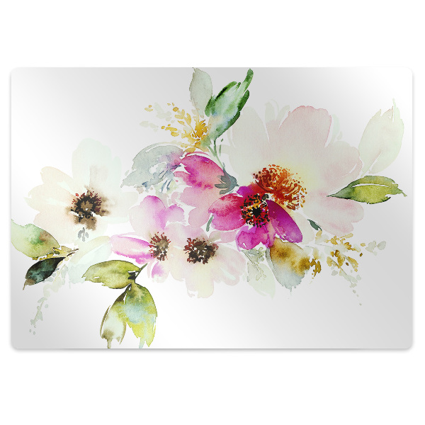 Tapis pour chaise de bureau Bouquet de fleurs