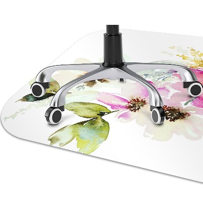 Tapis pour chaise de bureau Bouquet de fleurs