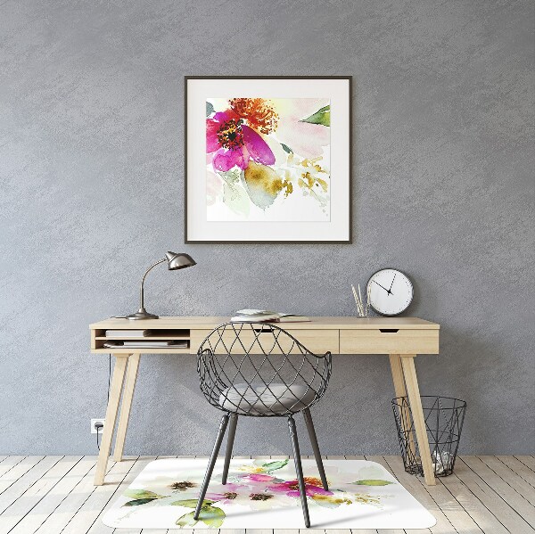 Tapis pour chaise de bureau Bouquet de fleurs