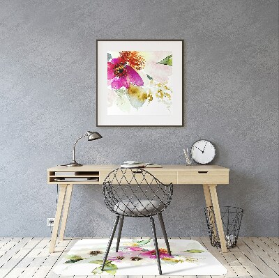 Tapis pour chaise de bureau Bouquet de fleurs