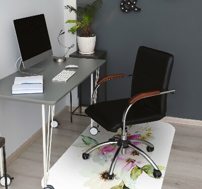 Tapis pour chaise de bureau Bouquet de fleurs