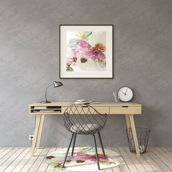 Tapis pour chaise de bureau Bouquet de fleurs
