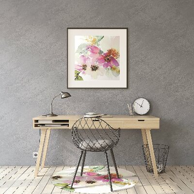 Tapis pour chaise de bureau Bouquet de fleurs