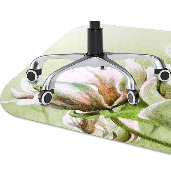 Tapis de chaise de bureau Fleurs de magnolia