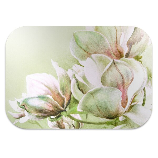 Tapis de chaise de bureau Fleurs de magnolia