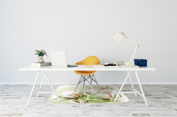 Tapis de chaise de bureau Fleurs de magnolia