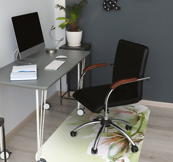 Tapis de chaise de bureau Fleurs de magnolia