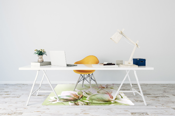 Tapis de chaise de bureau Fleurs de magnolia