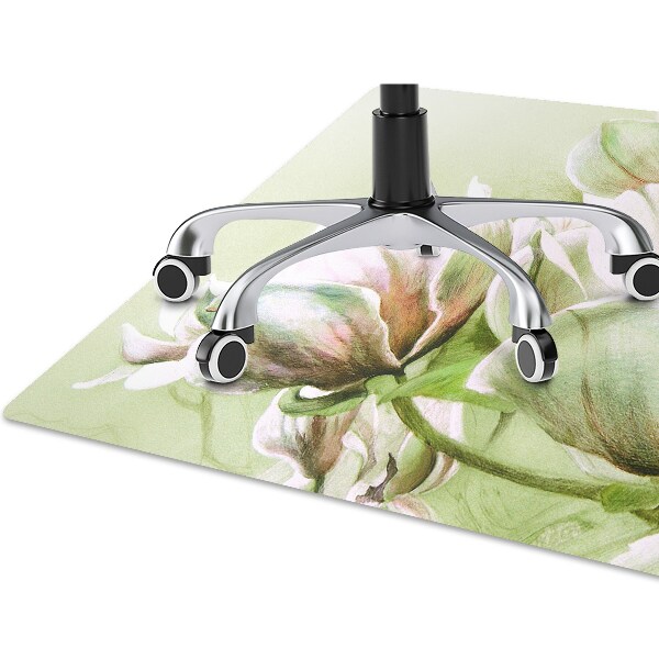Tapis de chaise de bureau Fleurs de magnolia