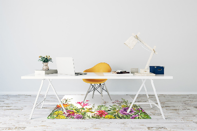 Tapis pour chaise de bureau Plantes tropicales