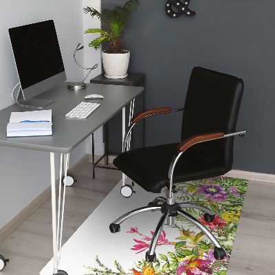 Tapis pour chaise de bureau Plantes tropicales