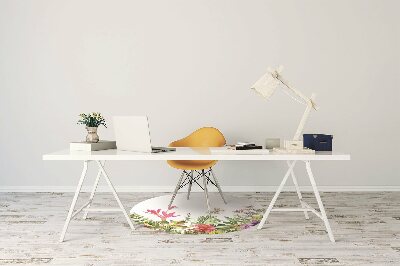 Tapis pour chaise de bureau Plantes tropicales