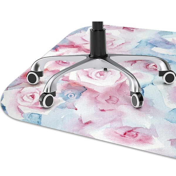 Tapis protège sol Fleurs pastel
