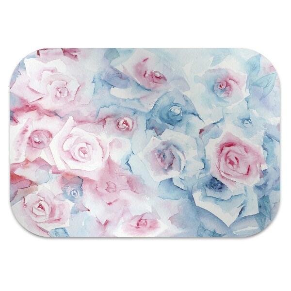Tapis protège sol Fleurs pastel
