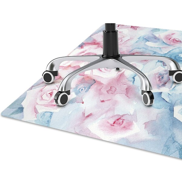 Tapis protège sol Fleurs pastel