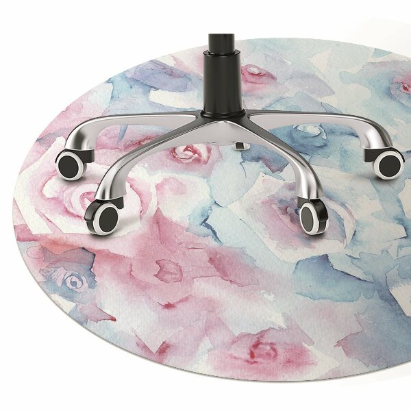 Tapis protège sol Fleurs pastel