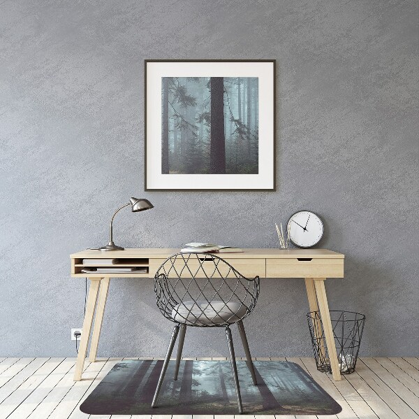 Tapis bureau Forêt brumeuse